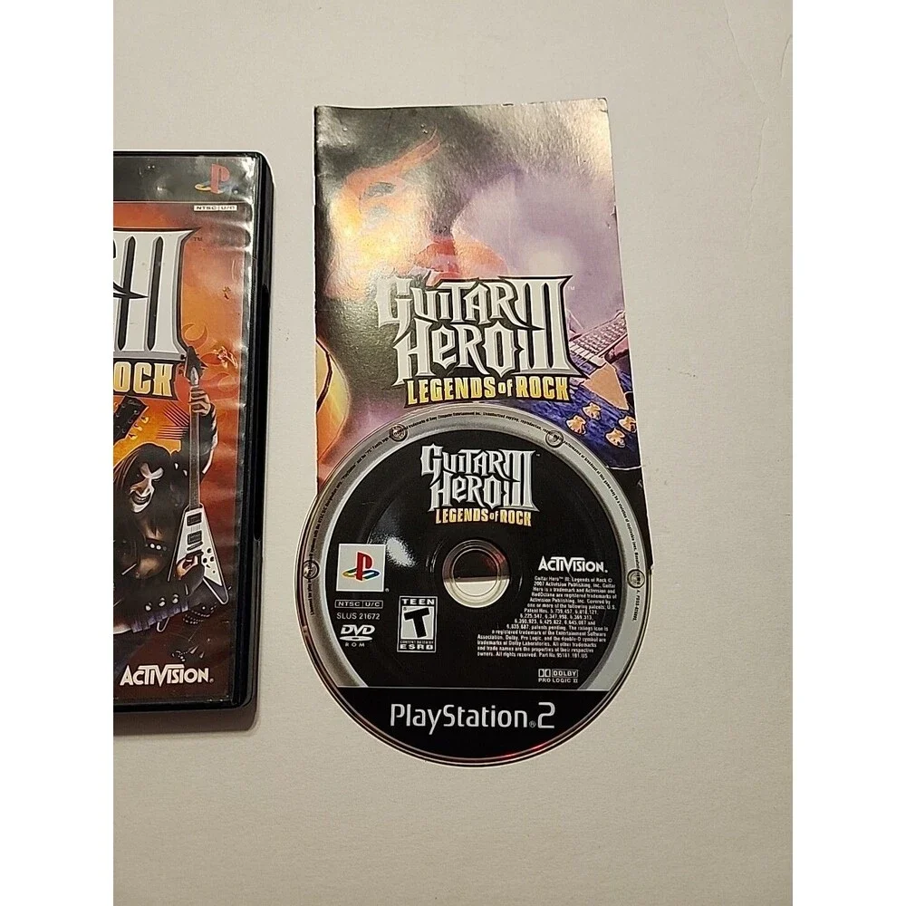 Guitar Hero 3 Legends Of Rock  (PS2) (Complete With Manual) Playstation 2 Video